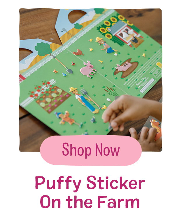 Puffy Sticker On the Farm