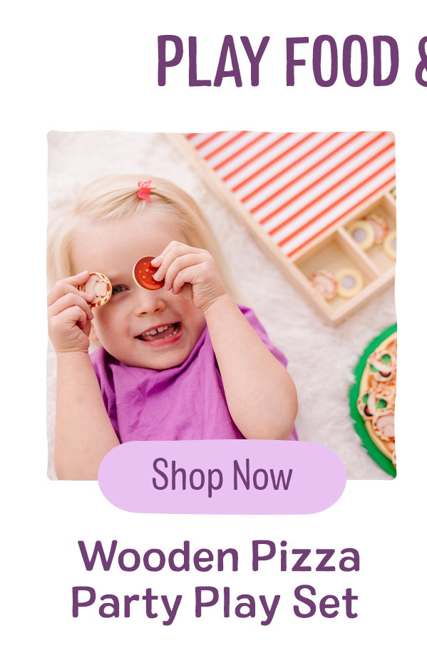 Wooden Pizza Party Play Set