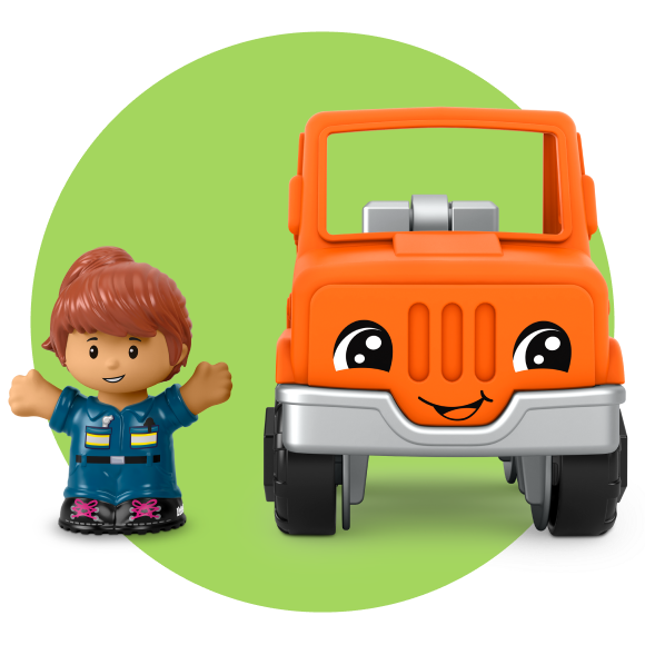 Fisher-Price Little People Help and Go Tow Truck