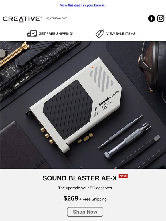 [NEW LAUNCH] Sound Blaster AE-X – The Upgrade Your PC Deserves