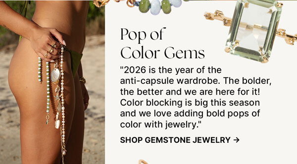 Discover jewelry with popular and unique gemstones including moonstone, opal, diamond, emerald, onyx, sapphire ands more.