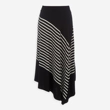 Black & White Veritty Stripe Maxi Skirt 