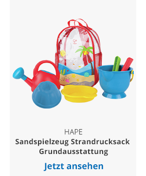 Hape Sandspielzeug Strandrucksack Grundausstattung