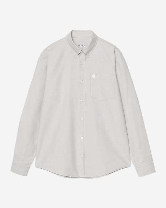 Carhartt WIP C-Logo Shirt | Shady Grey / White