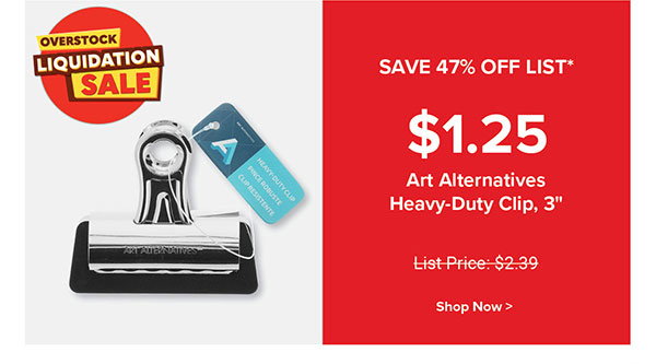 Art Alternatives Heavy-Duty Clip, 3"