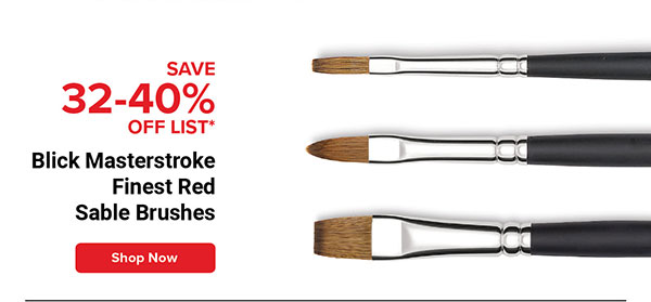 Blick Masterstroke Finest Red Sable Brushes