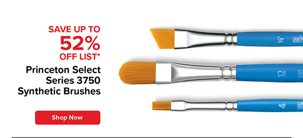 Princeton Select Series 3750 Synthetic Brushes