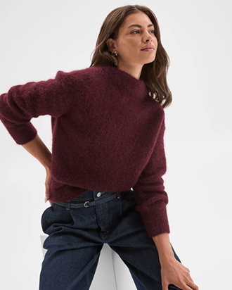 Petites plush knit jumper