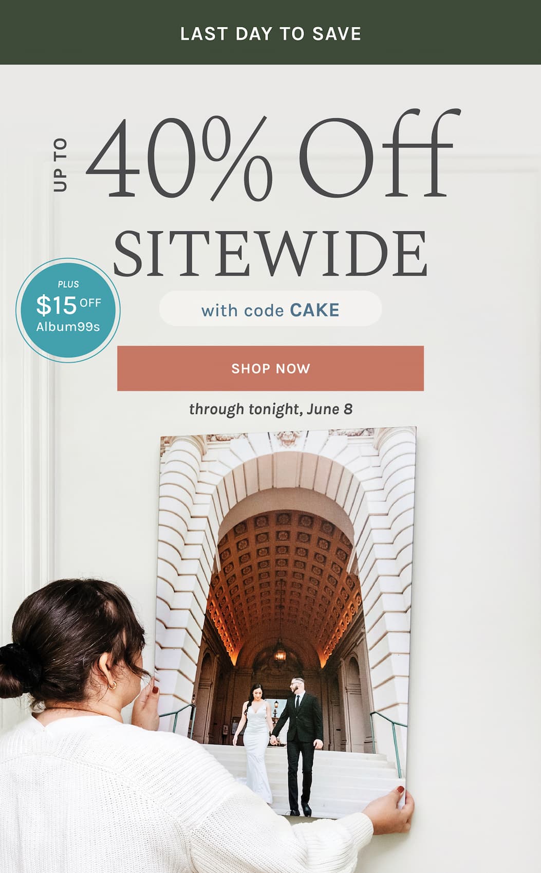LAST CALL Up to 40% Off Sitewide with code CAKE  +$15 Off Album99s (no code needed) through tonight, June 8 [SHOP NOW]