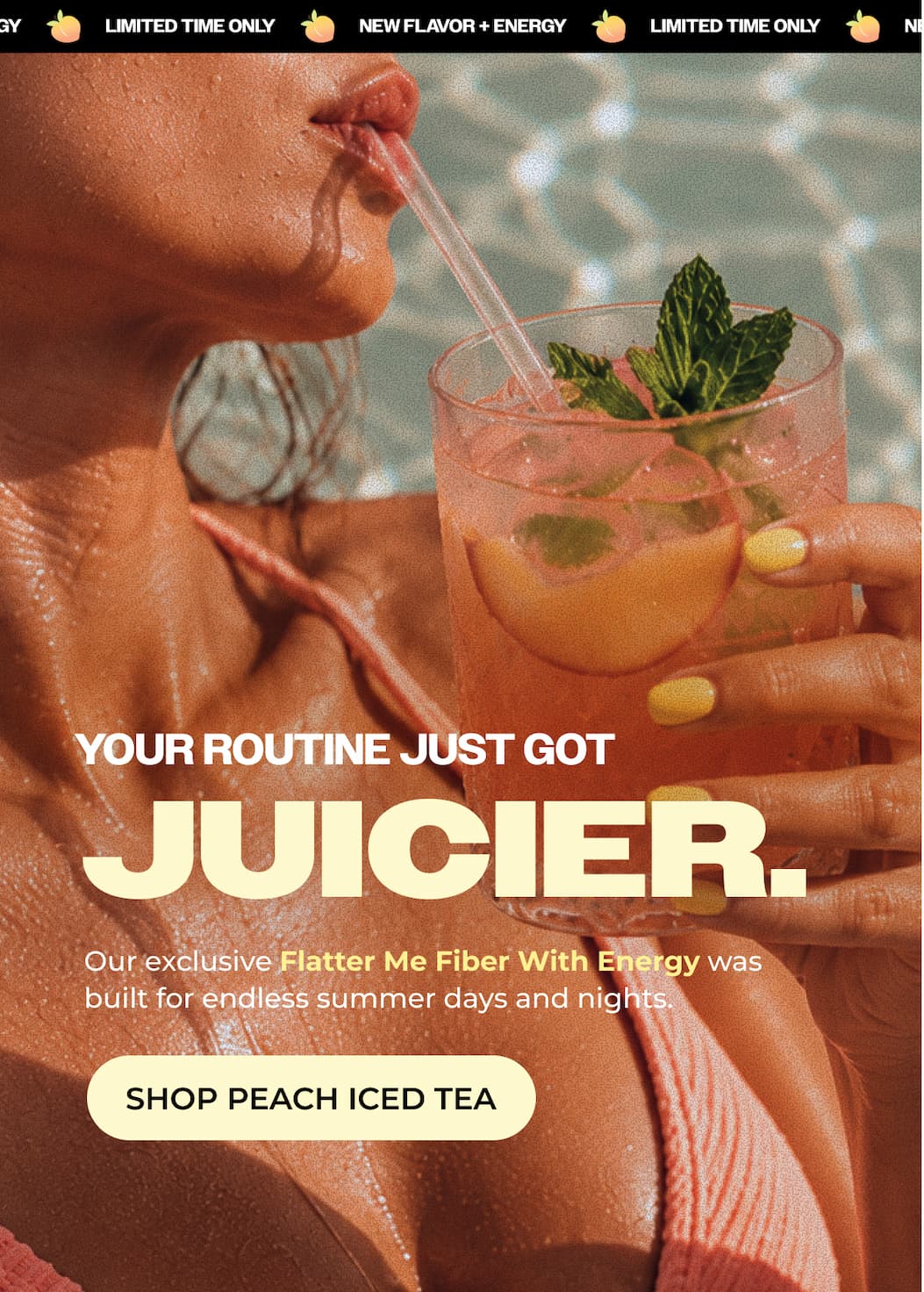 Flatter Me Fiber: GLP-1 Booster Peach Tea