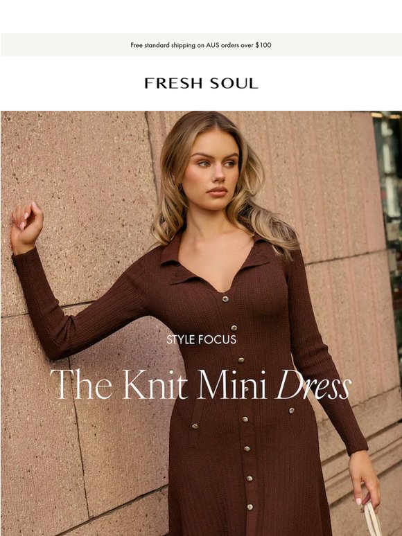 Style Focus | The Knit Mini Dress