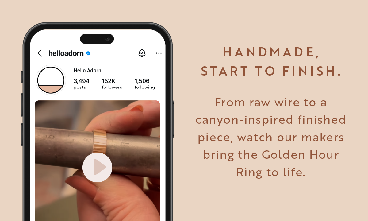 See how our Golden Hour Ring is made >