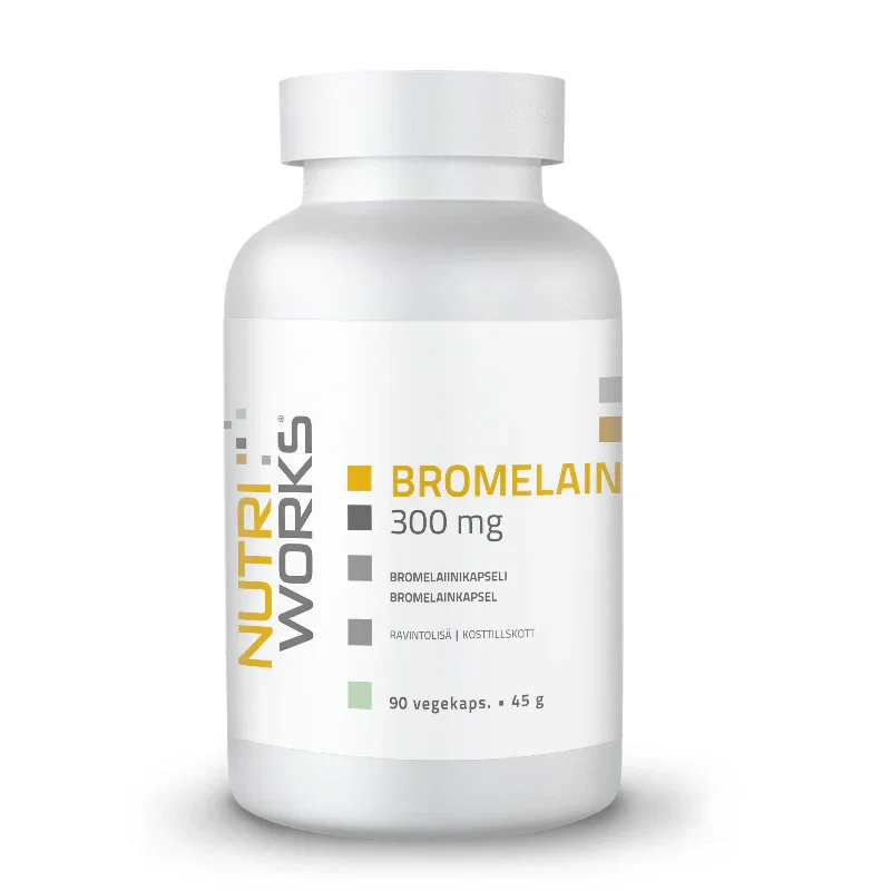 Image of Nutri Works Bromelain 300mg, 90 vegekaps.