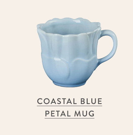 Coastal Blue Petal Mug 