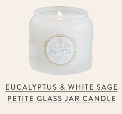Eucalyptus & White Sage Petite Glass Jar Candle 