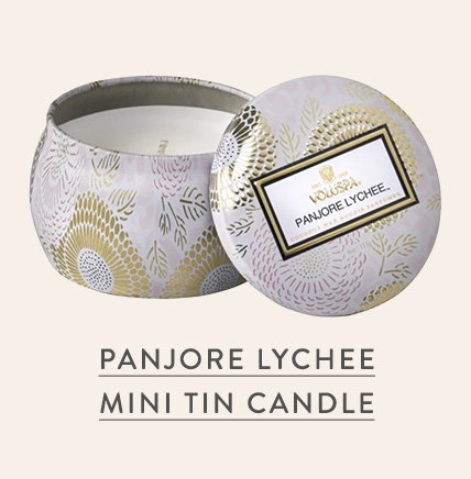 Panjore Lychee Mini Tin Candle 