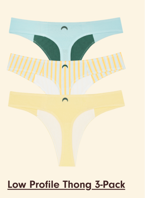 Shop Low Profile Thong 3-Pack