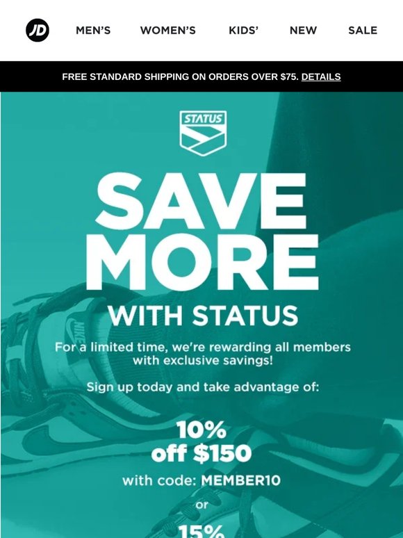 Last Chance to Save More With STATUS