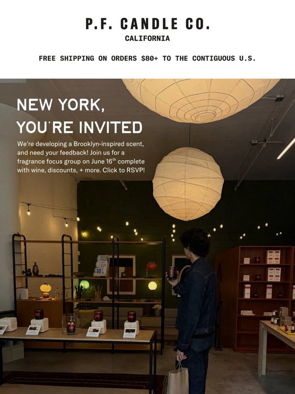You're invited! Our first-ever fragrance focus group
