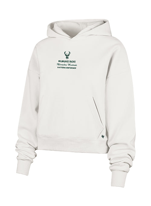 Women's '47 Brand Foundation Contemporary Basic Milwaukee Bucks Hooded Sweatshirt