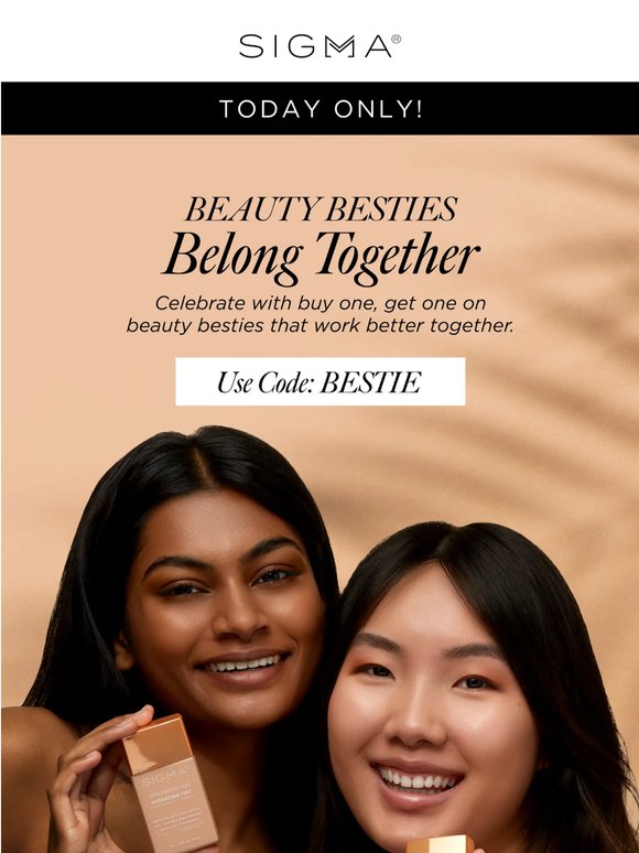 TODAY ONLY: Grab Your Beauty Bestie! 🤍