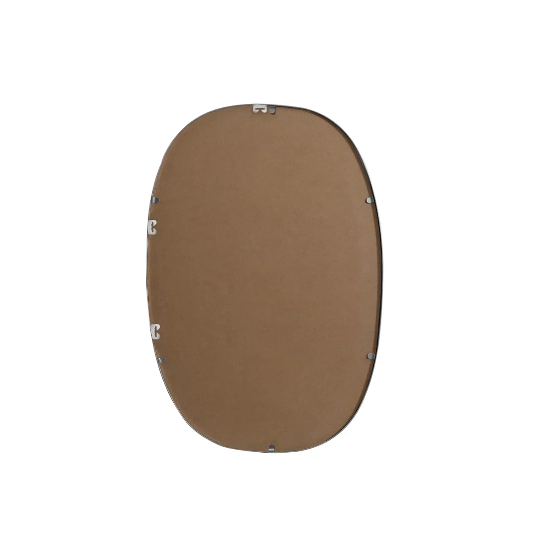 Sabine Metal Curved Oval Wall Mirror