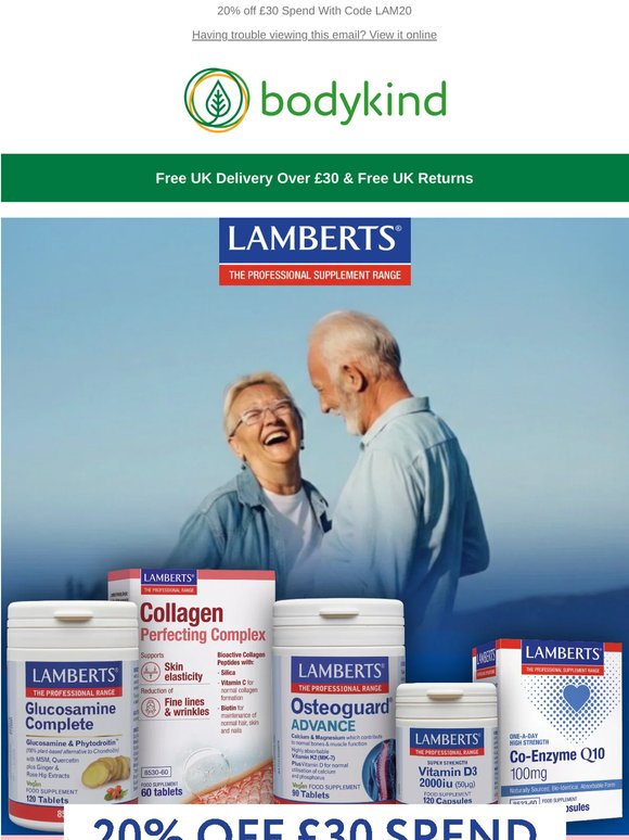 Offer of the Week: 20% off LAMBERTS 💙