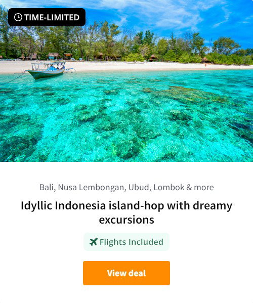 Idyllic Indonesia island-hop with dreamy excursions