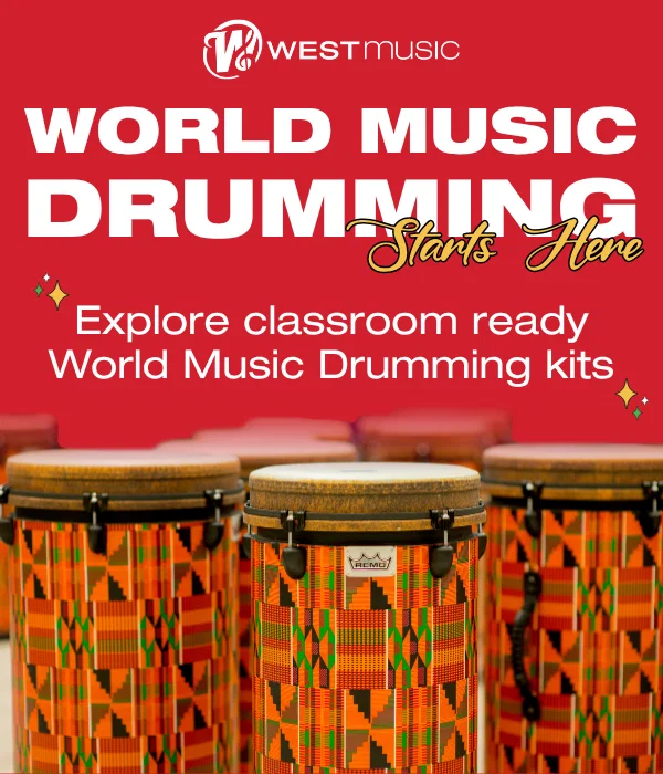 West Music. World Music Drumming Starts Here. Explore classroom ready World Music Drumming kits.