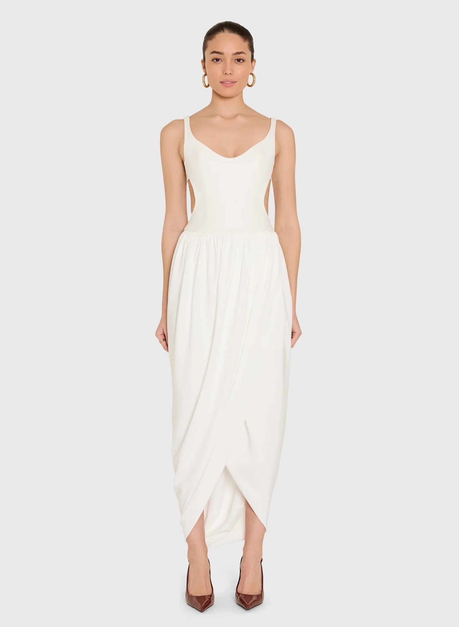 Image of  Marcelline Midi Dress - White