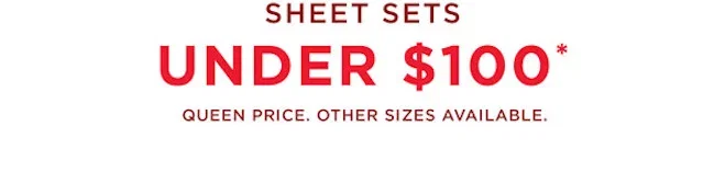 Sheet Sets Under $100