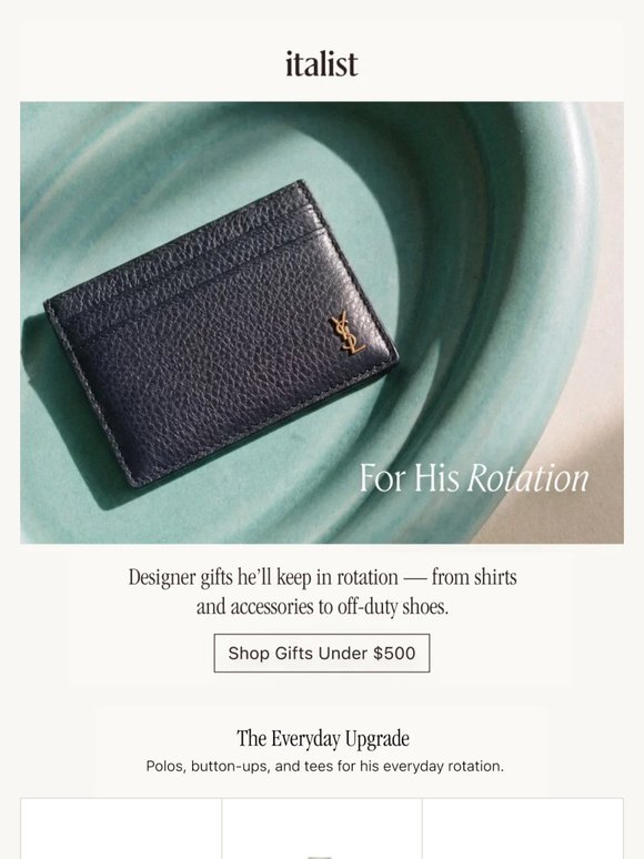 For His Rotation: Gifts Under $500