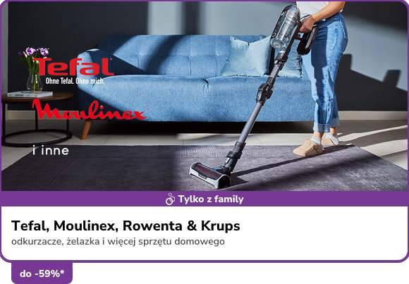 Tefal, Moulinex, Rowenta & Krups do - 59%*