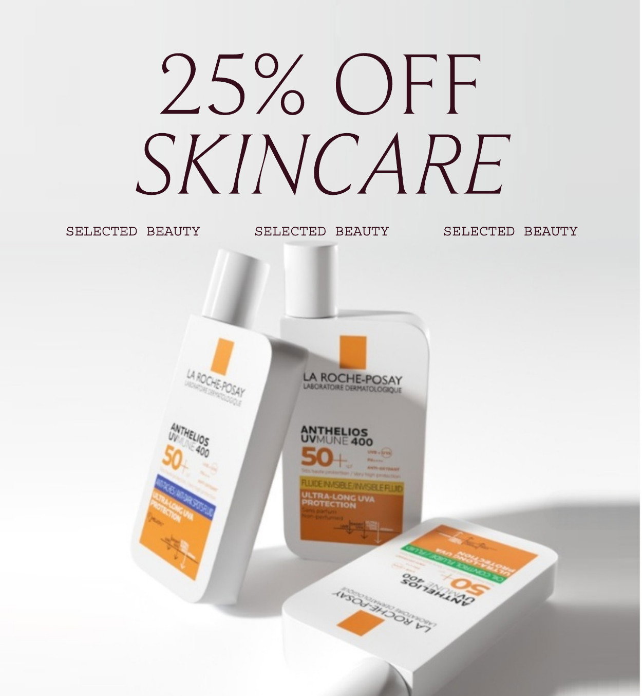 25 Off Selected Skincare Use Code TREAT