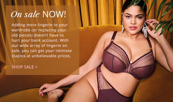 On sale now! Adding more lingerie to your wardrobe (or replacing your old pieces) doesn’t have to hurt your bank account. With our wide array of lingerie on sale, you can get your intimate staples at unbelievable prices.