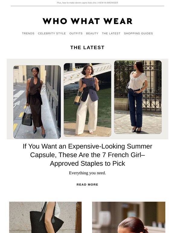 7 French girl–approved staples for the perfect summer capsule