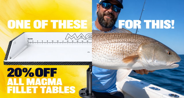 One Of These For This! 20% Off All Magma Fillet Tables