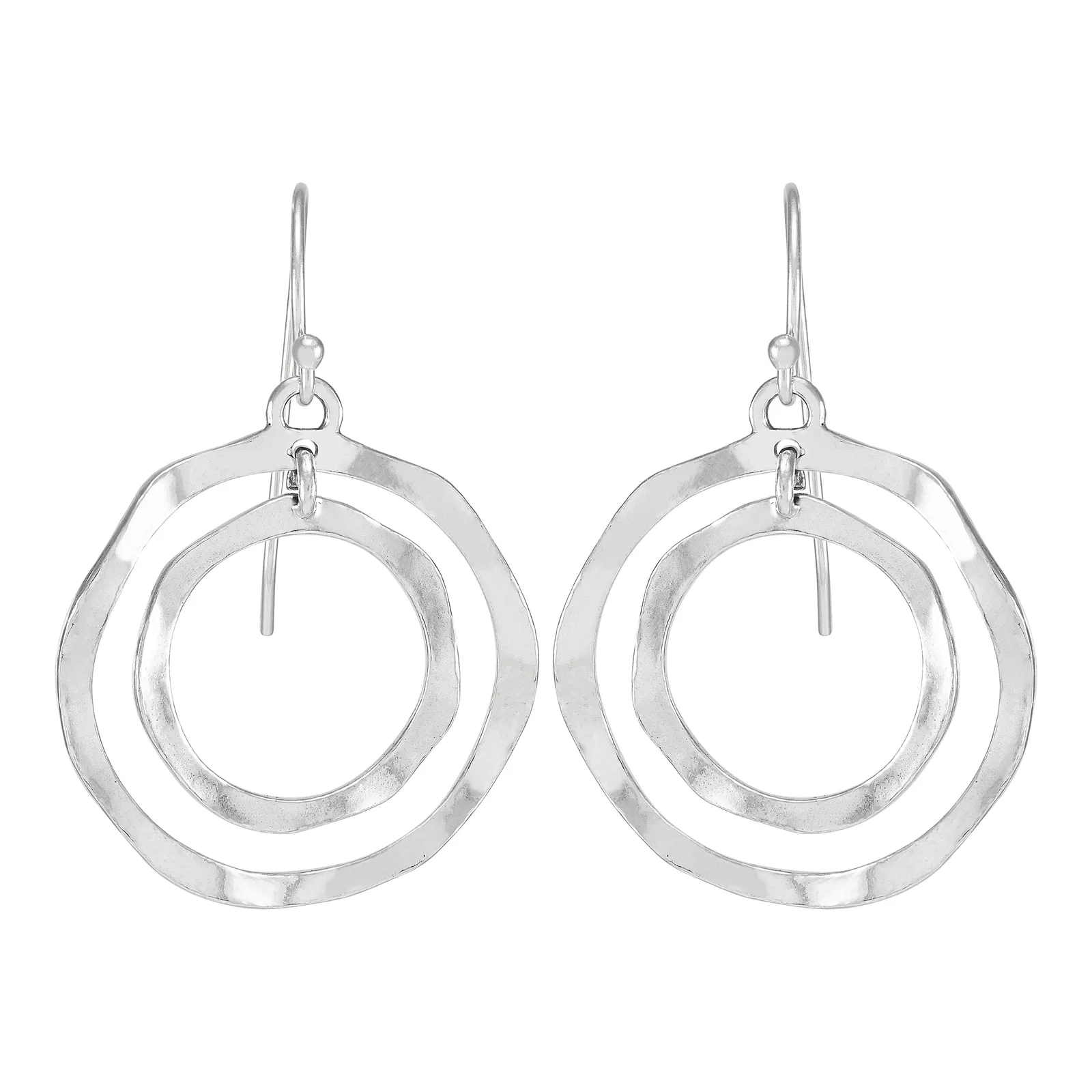 Clean Bullseye Drop Earrings