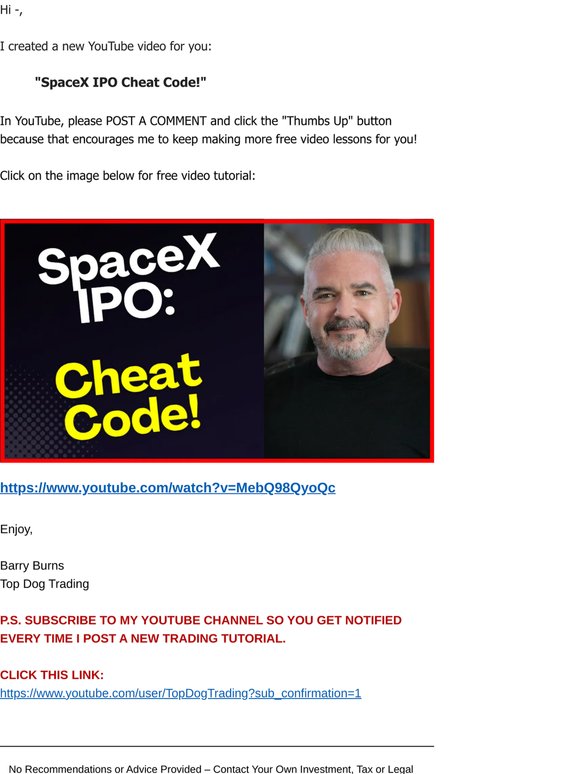 Should You Invest in the SpaceX IPO? [YouTube video]