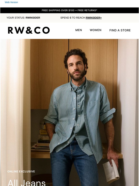 Online Only: Denim for $45.90