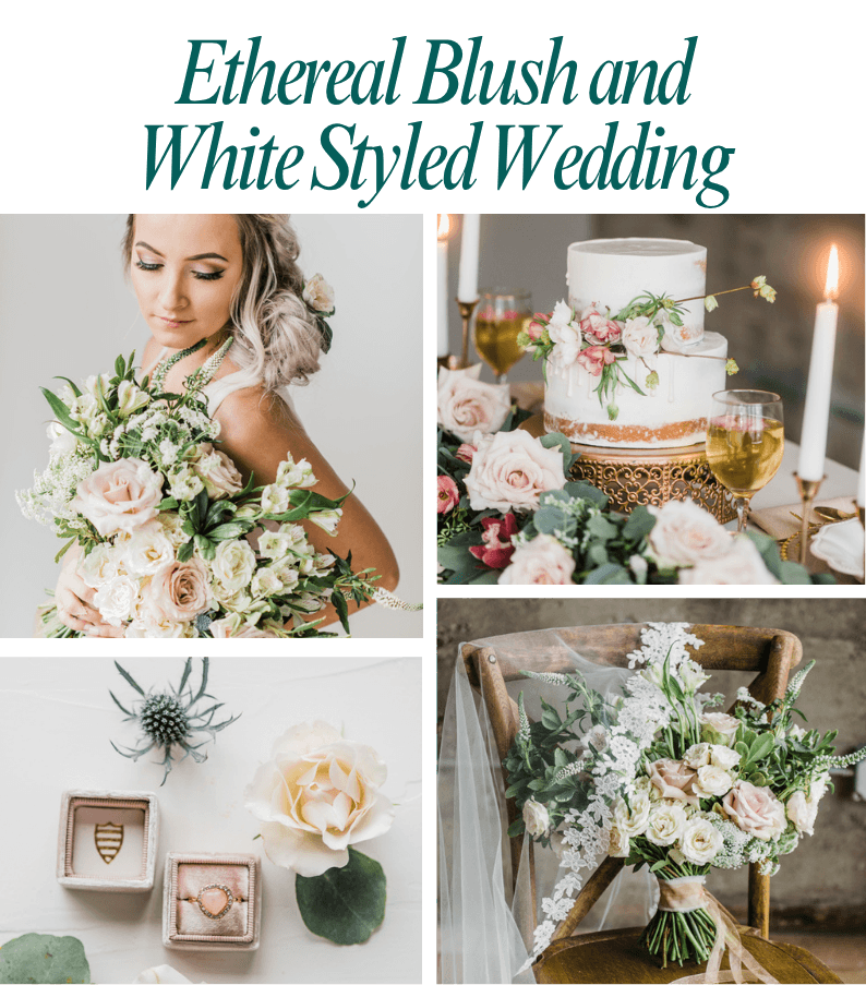 Make This Look: Ethereal Blush and White Styled Wedding