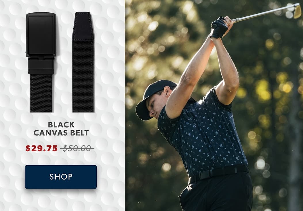 Shop Black Canvas Belt
