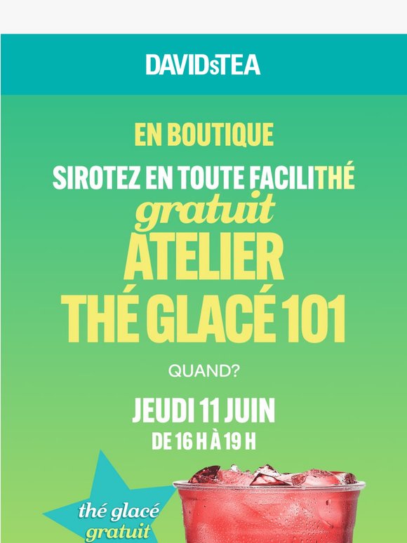 Atelier de thé glacé GRATUIT