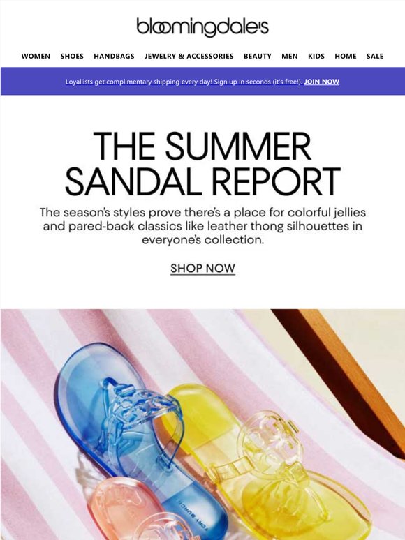 The summer sandal report