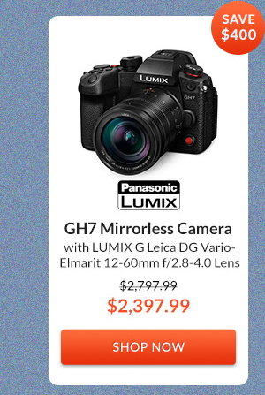 Panasonic LUMIX GH7 Mirrorless Camera with LUMIX G Leica DG Vario-Elmarit 12-60mm f/2.8-4.0 Lens