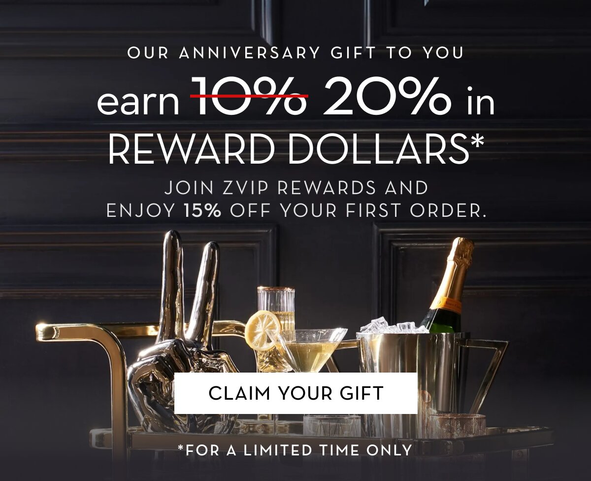 Join Z VIP, earn 20% back