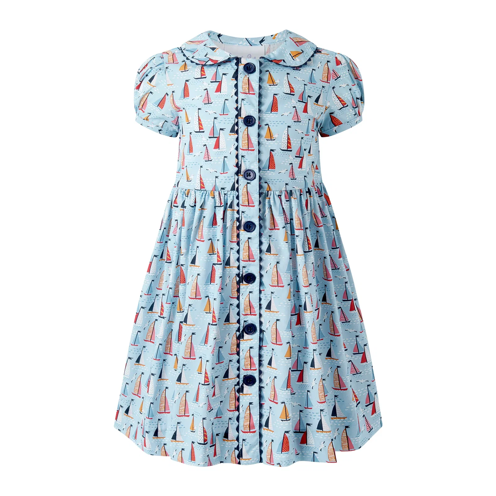 Sailboat Button Front Dress