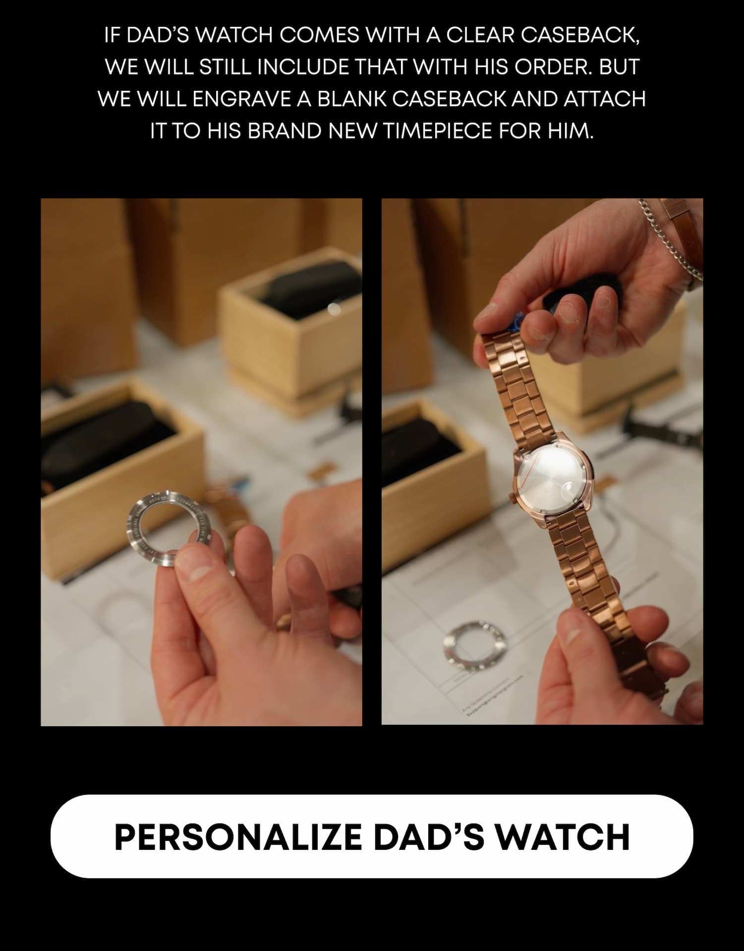 Personalize Dad's Watch