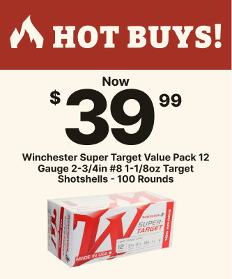 Now $39.99 | Winchester Super Target Value Pack 12 Gauge 2-3/4in #8 1-1/8oz Target Shotshells - 100 Rounds