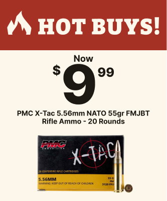 Now $9.99 | PMC X-Tac 5.56mm NATO 55gr FMJBT Rifle Ammo - 20 Rounds